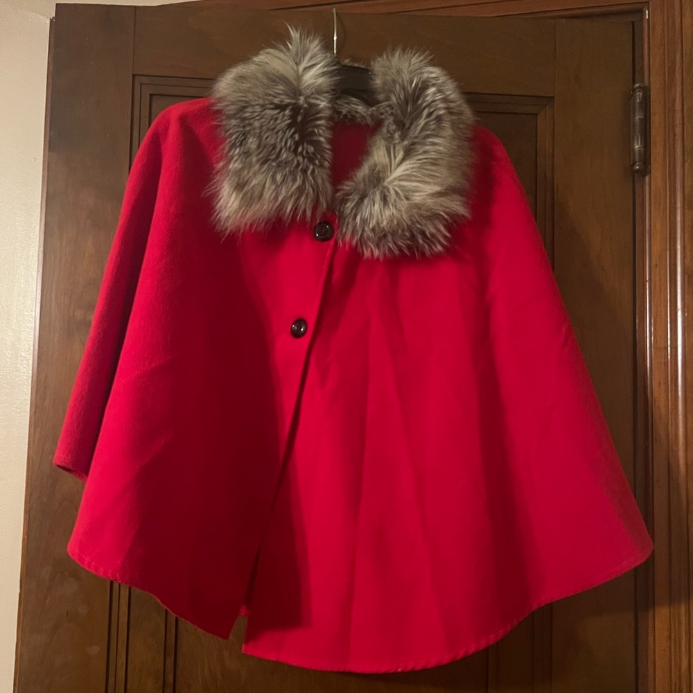 Red poncho